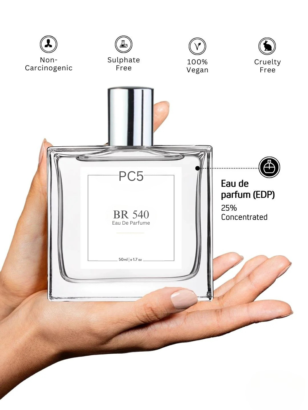 PC Baccarat Rouge 540 Unisex Perfume EDP Spray for Men & Women