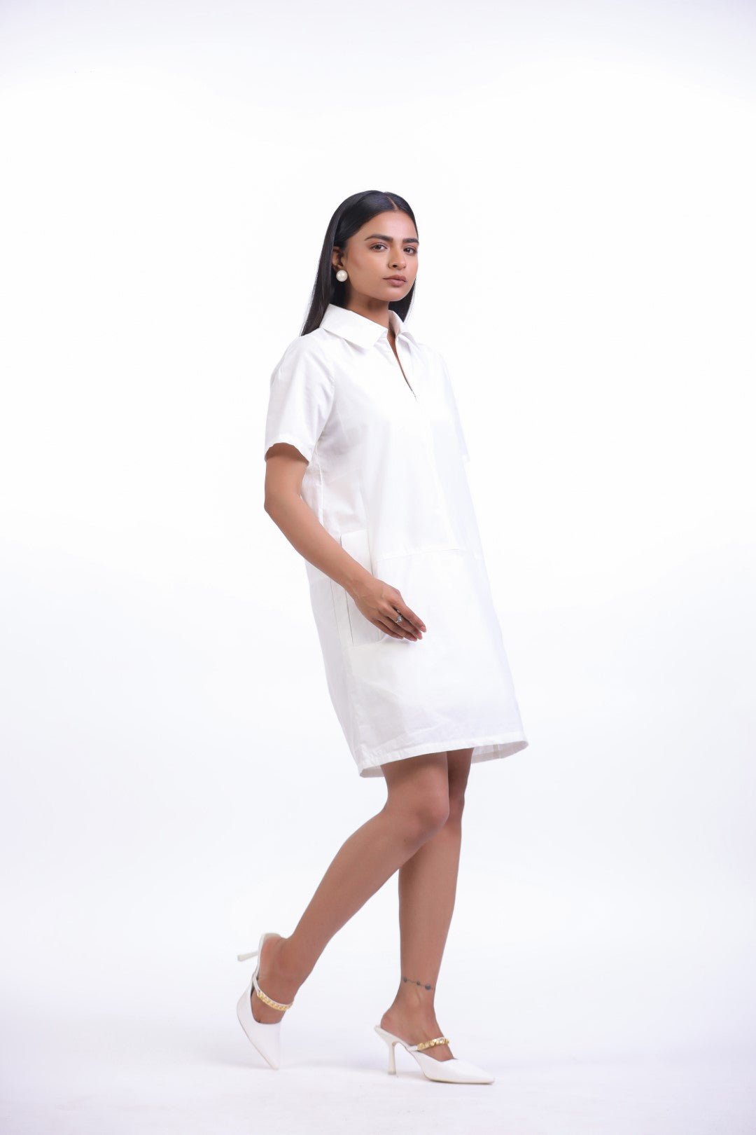 Women’s White Cotton Dress