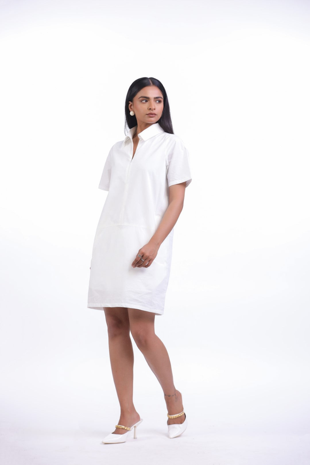 Women’s White Cotton Dress