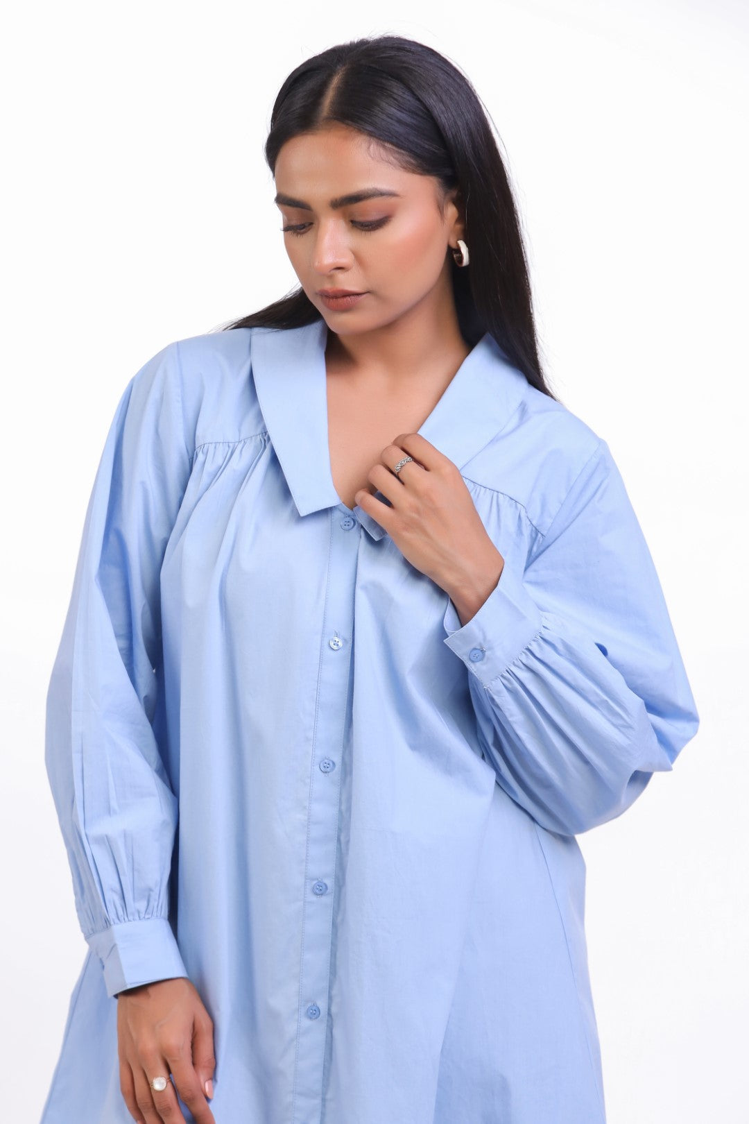 Women’s Blue Cotton Dress