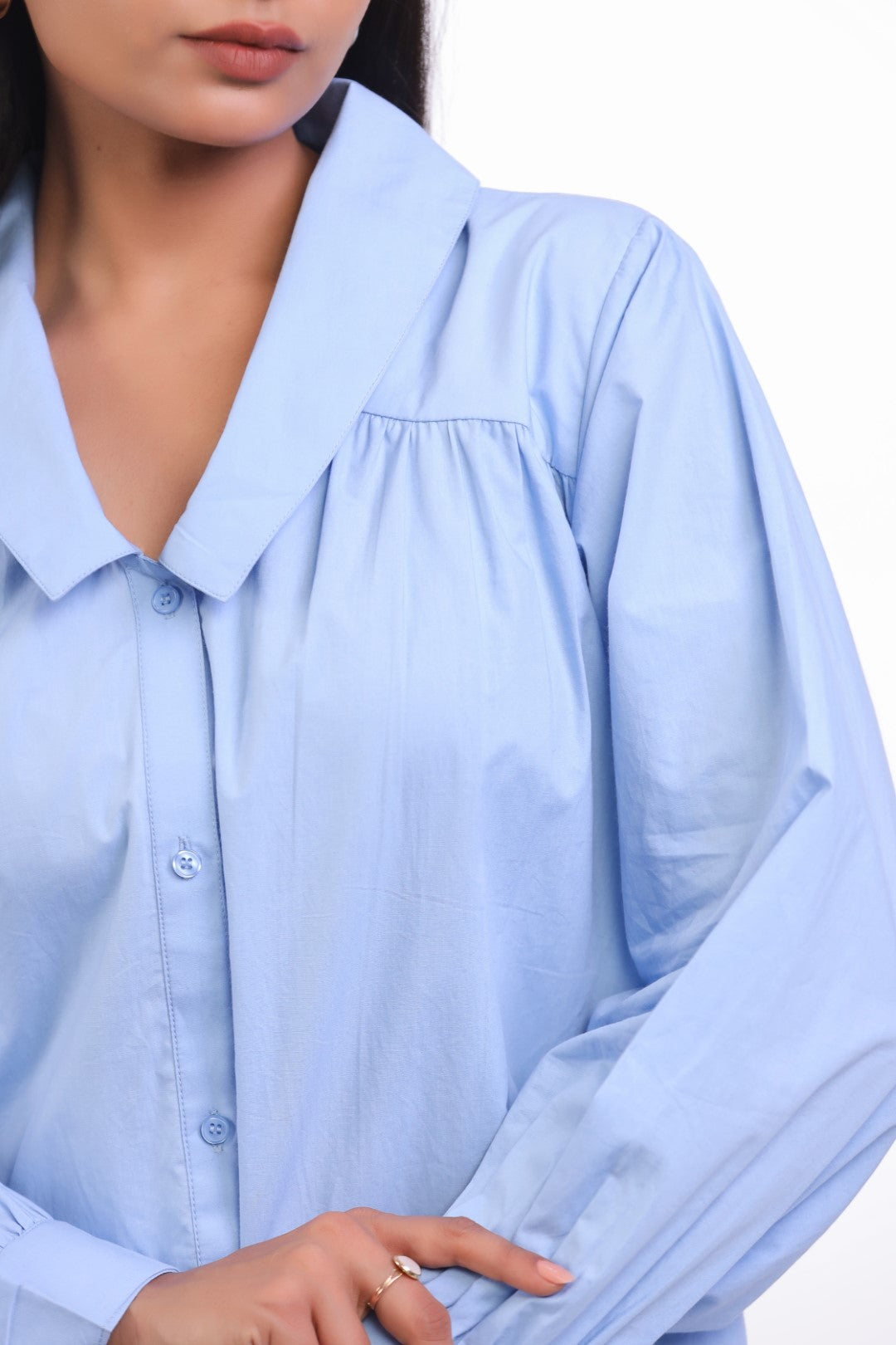 Women’s Blue Cotton Dress