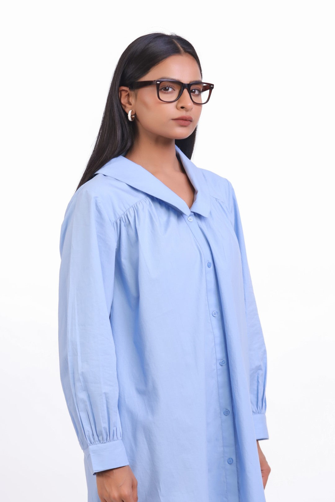 Women’s Blue Cotton Dress