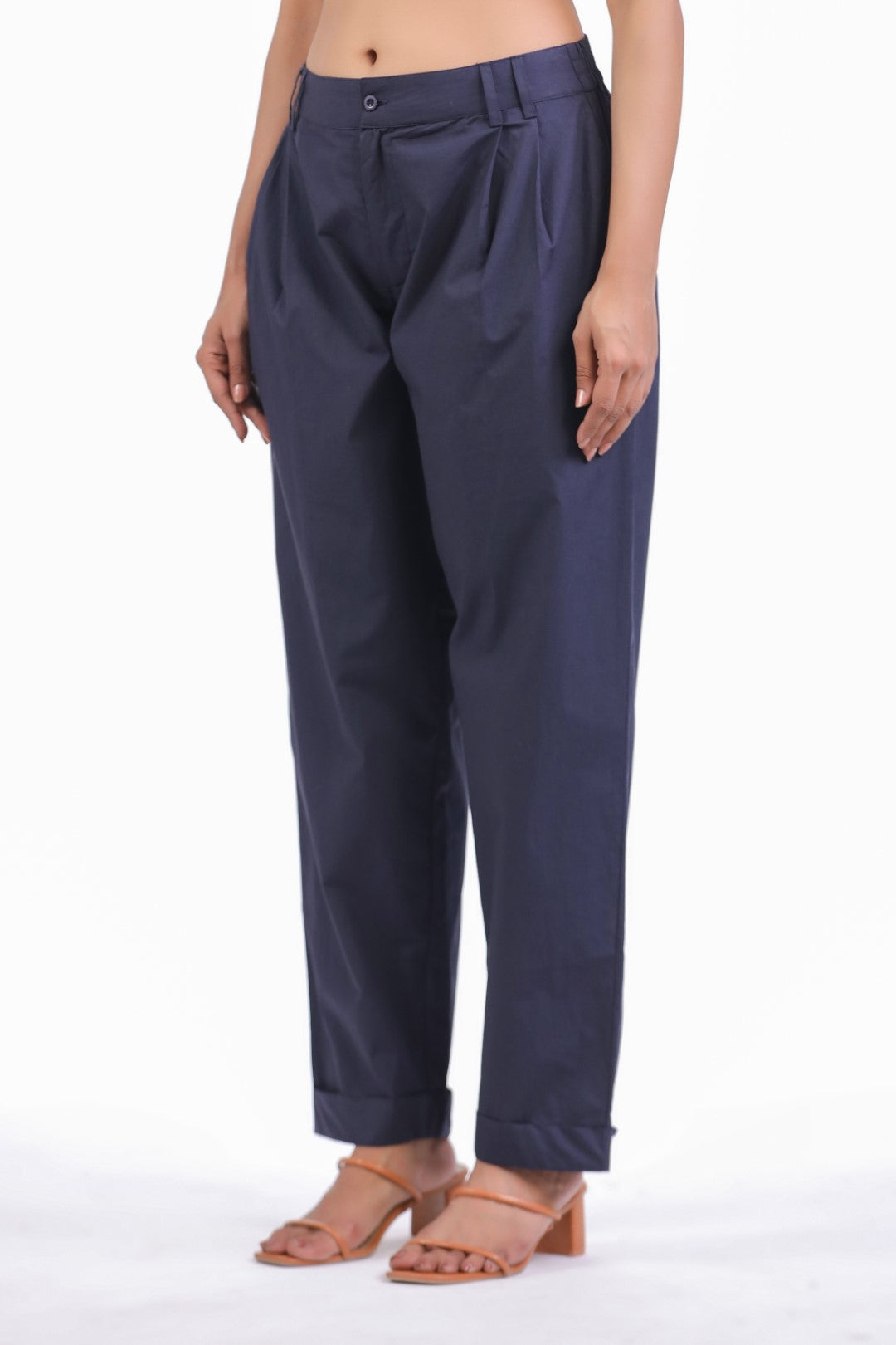 Women’s Navy Cotton Trouser