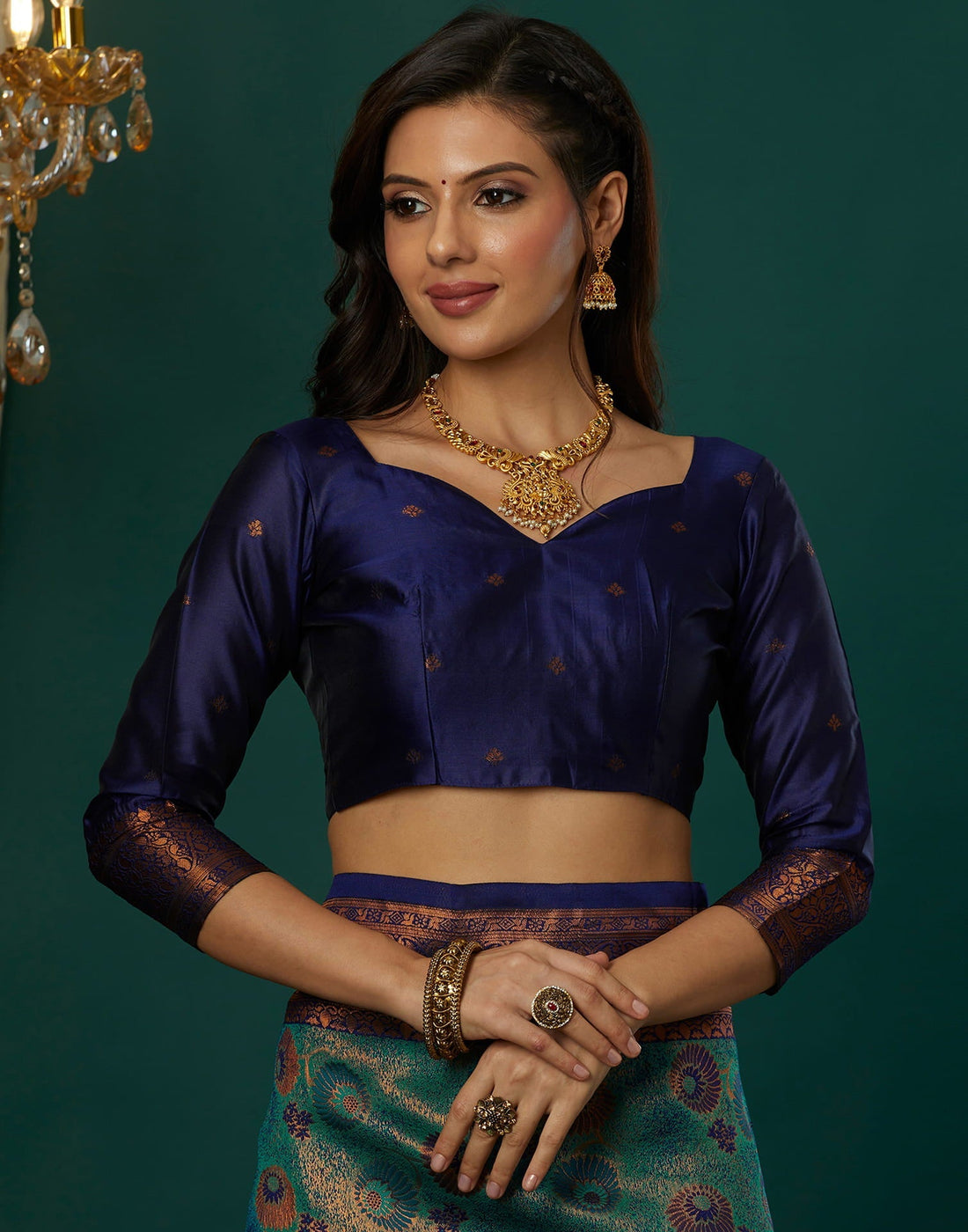 Green Silk Woven Saree