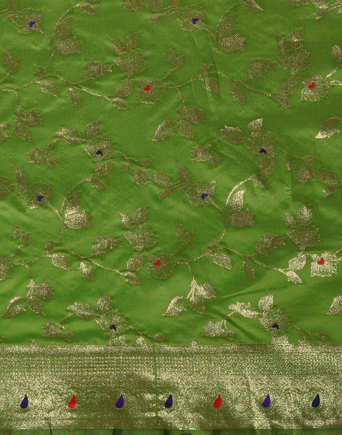 Green Silk Woven Banarasi Saree