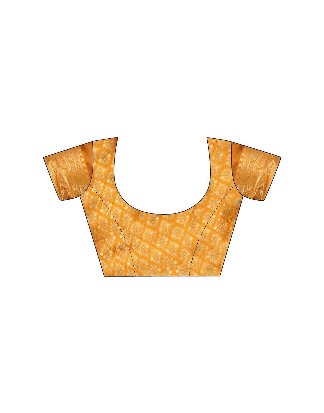 Yellow Silk Woven Saree