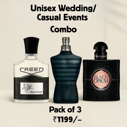 Unisex Wedding / Casual Events Combo 3 X 50ML