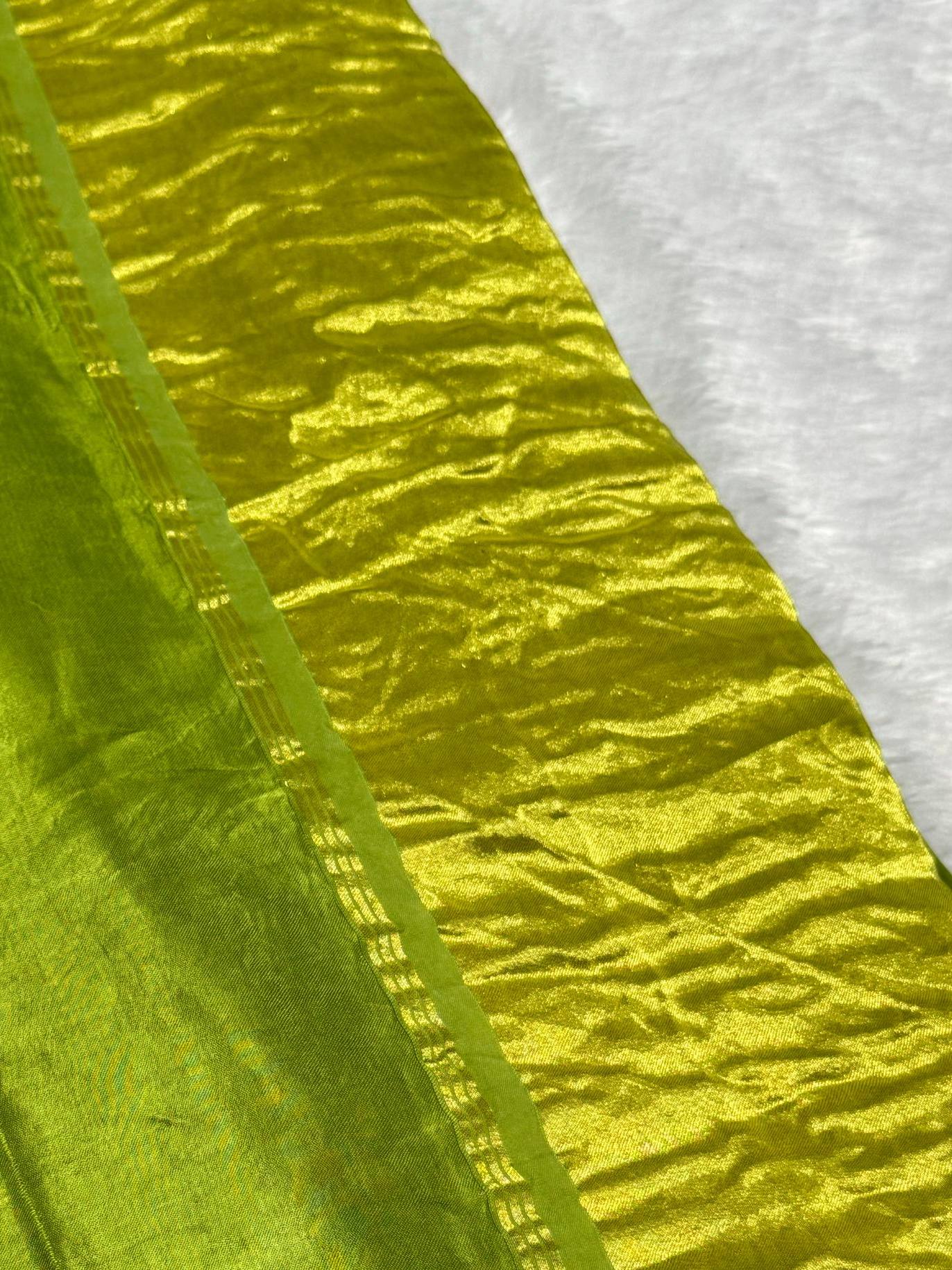 Luxury Plain Pure Modal Gajji Silk Saree With Zari Pallu Natural dyeing Saree-26