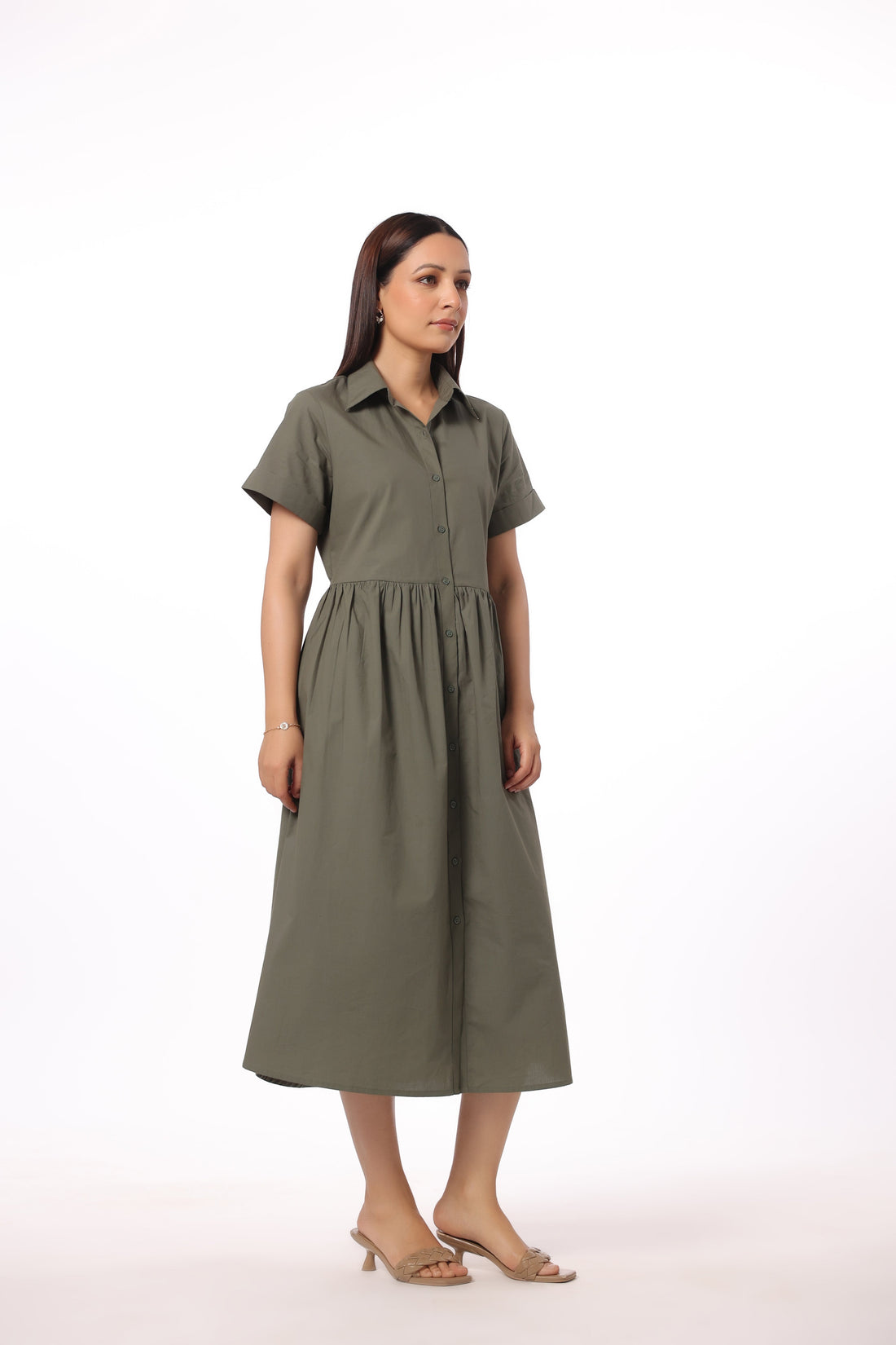 Women’s Green Cotton Dress
