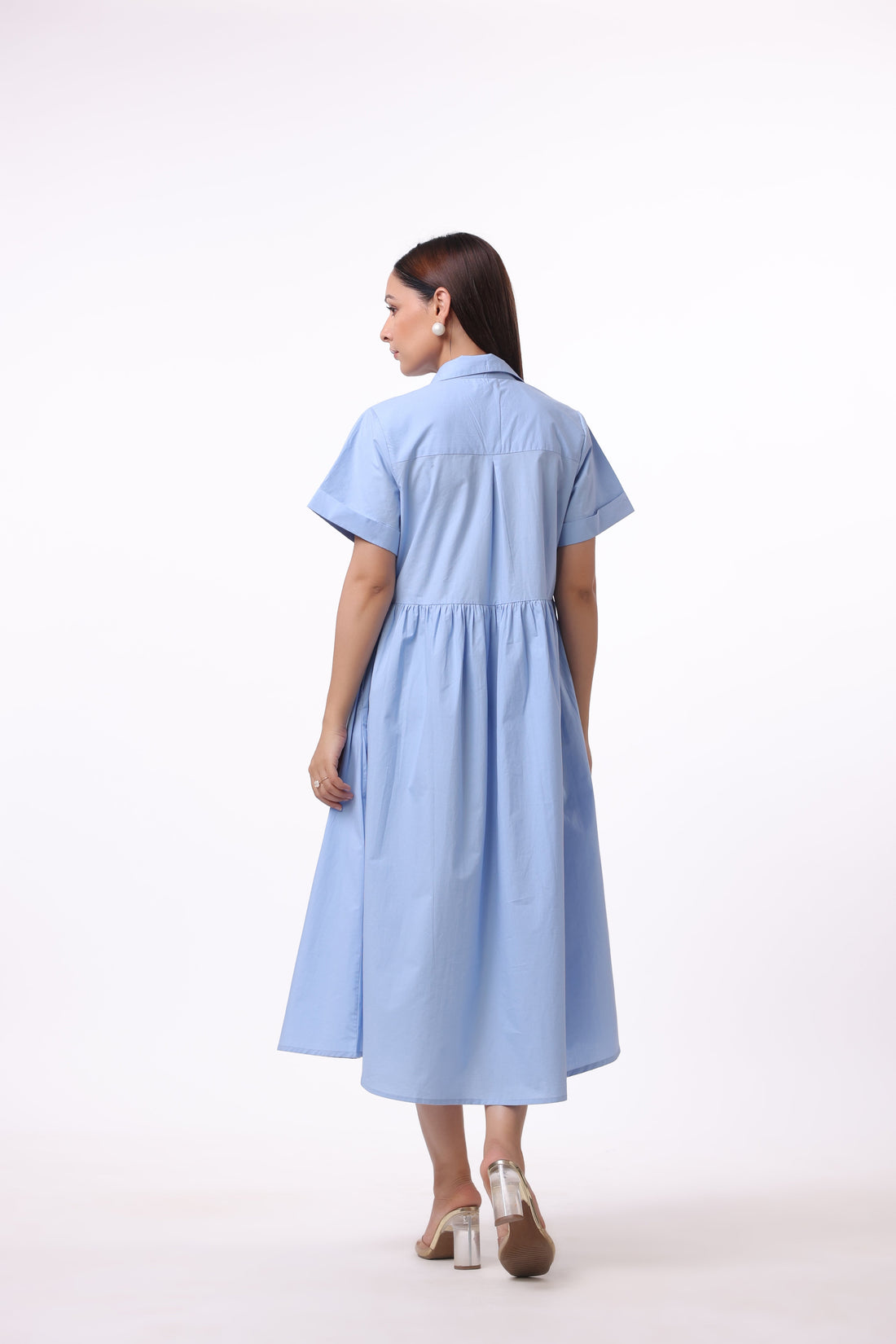 Women’s Blue Cotton Dress
