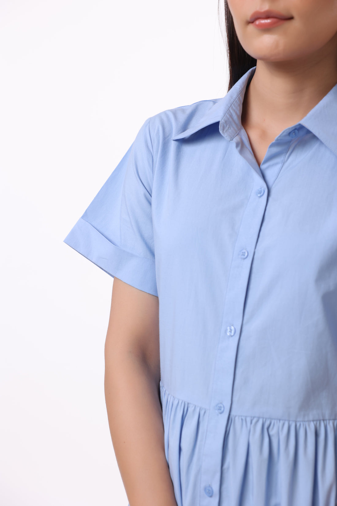 Women’s Blue Cotton Dress