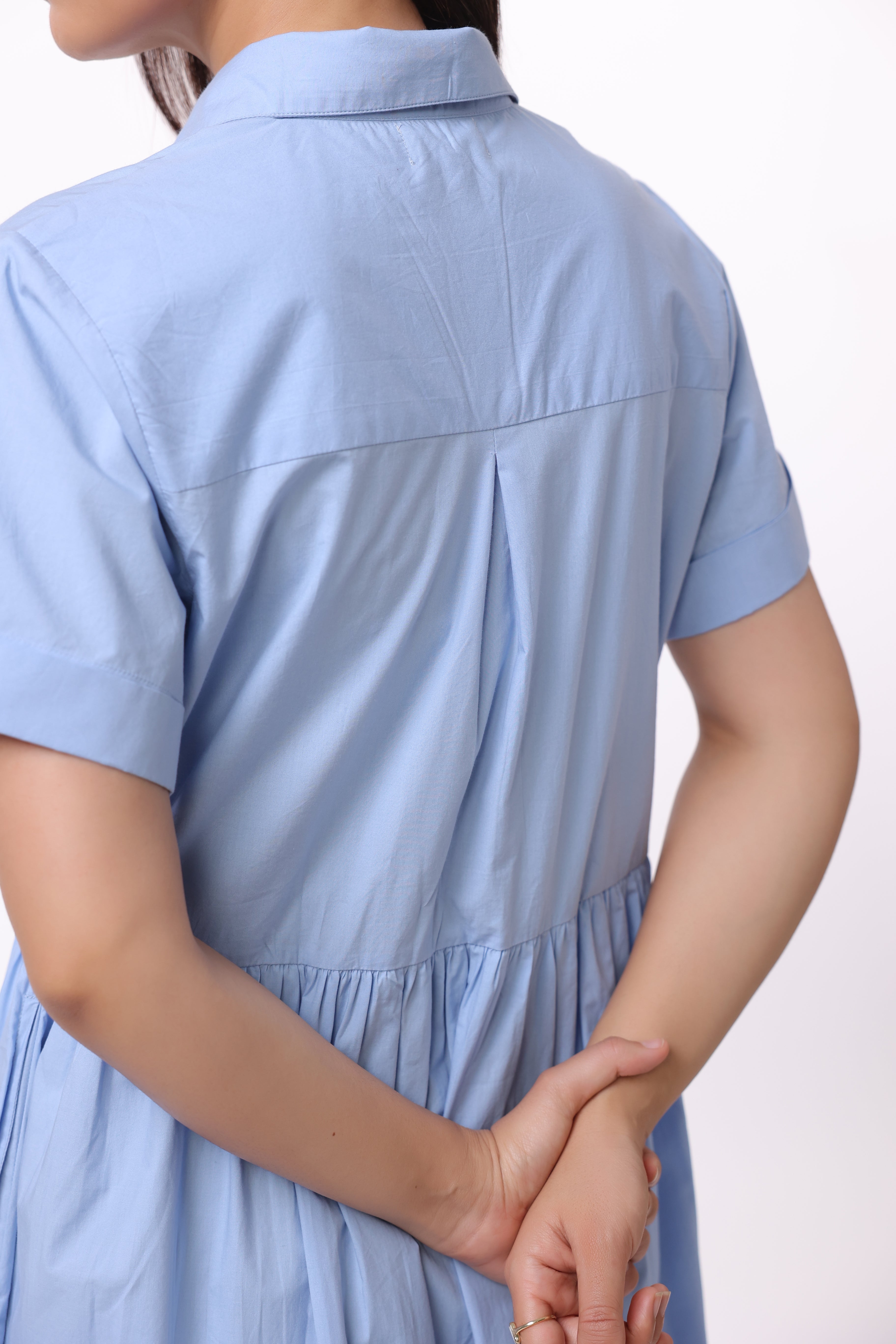Women’s Blue Cotton Dress