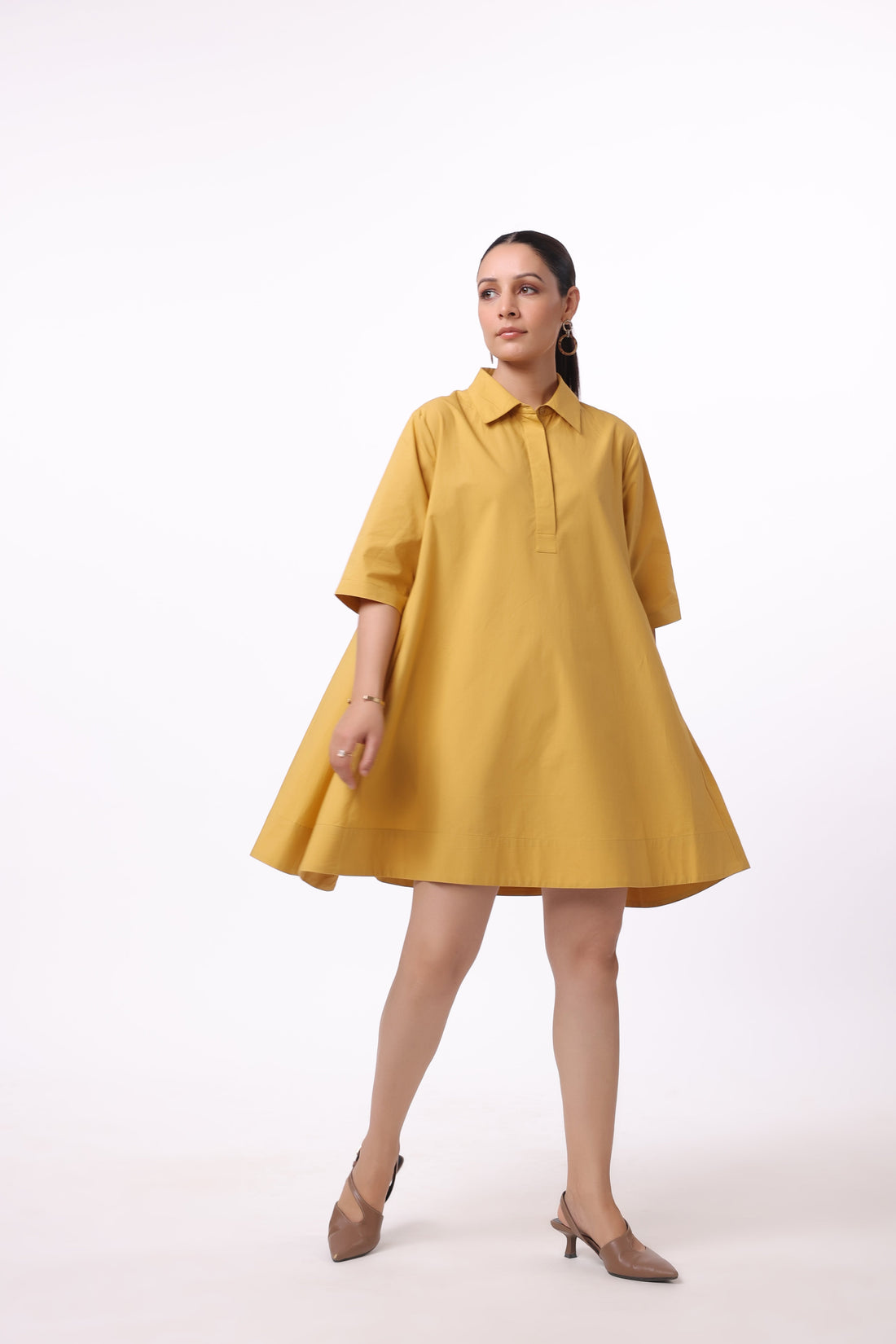 Women’s Yellow Cotton Dress