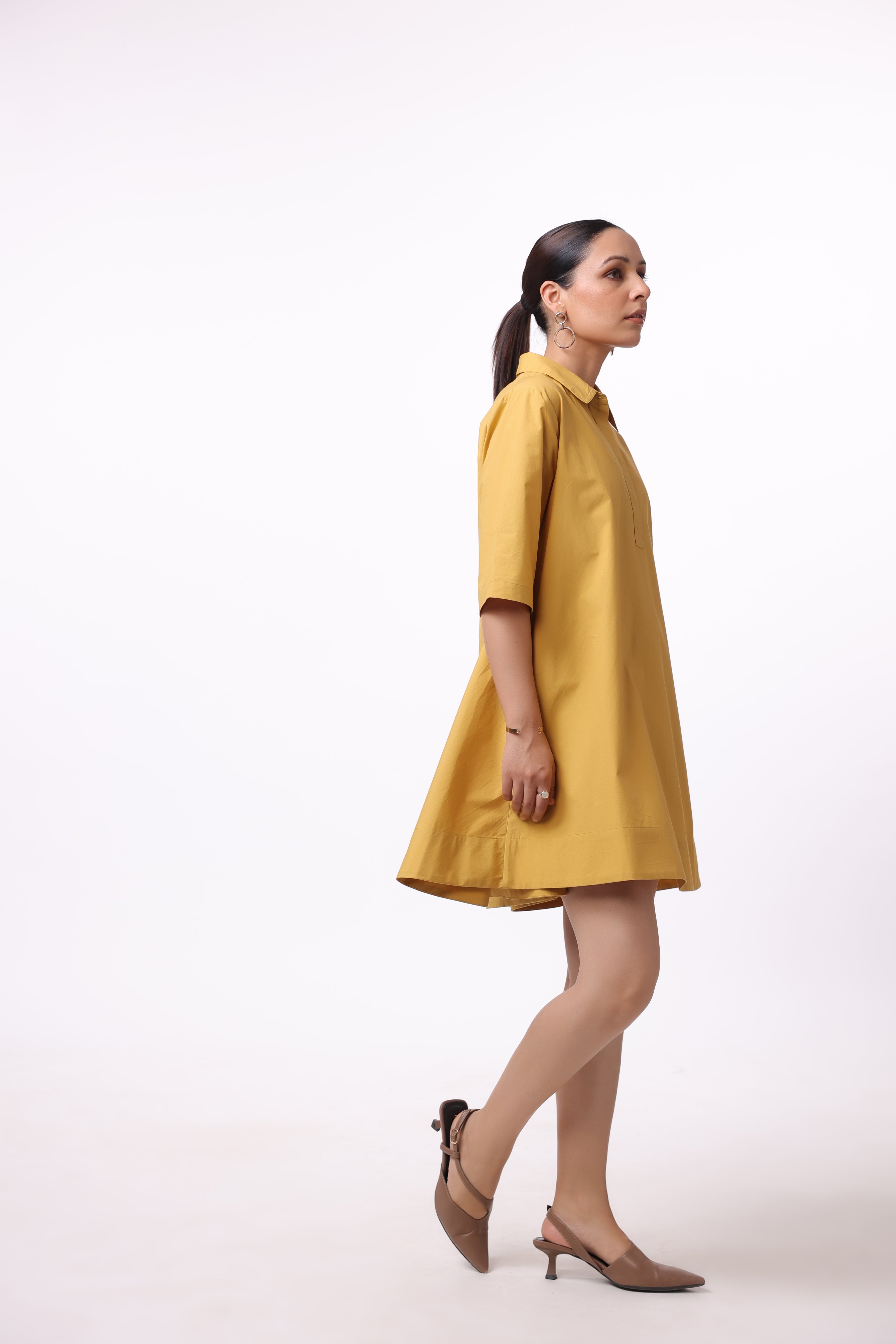 Women’s Yellow Cotton Dress