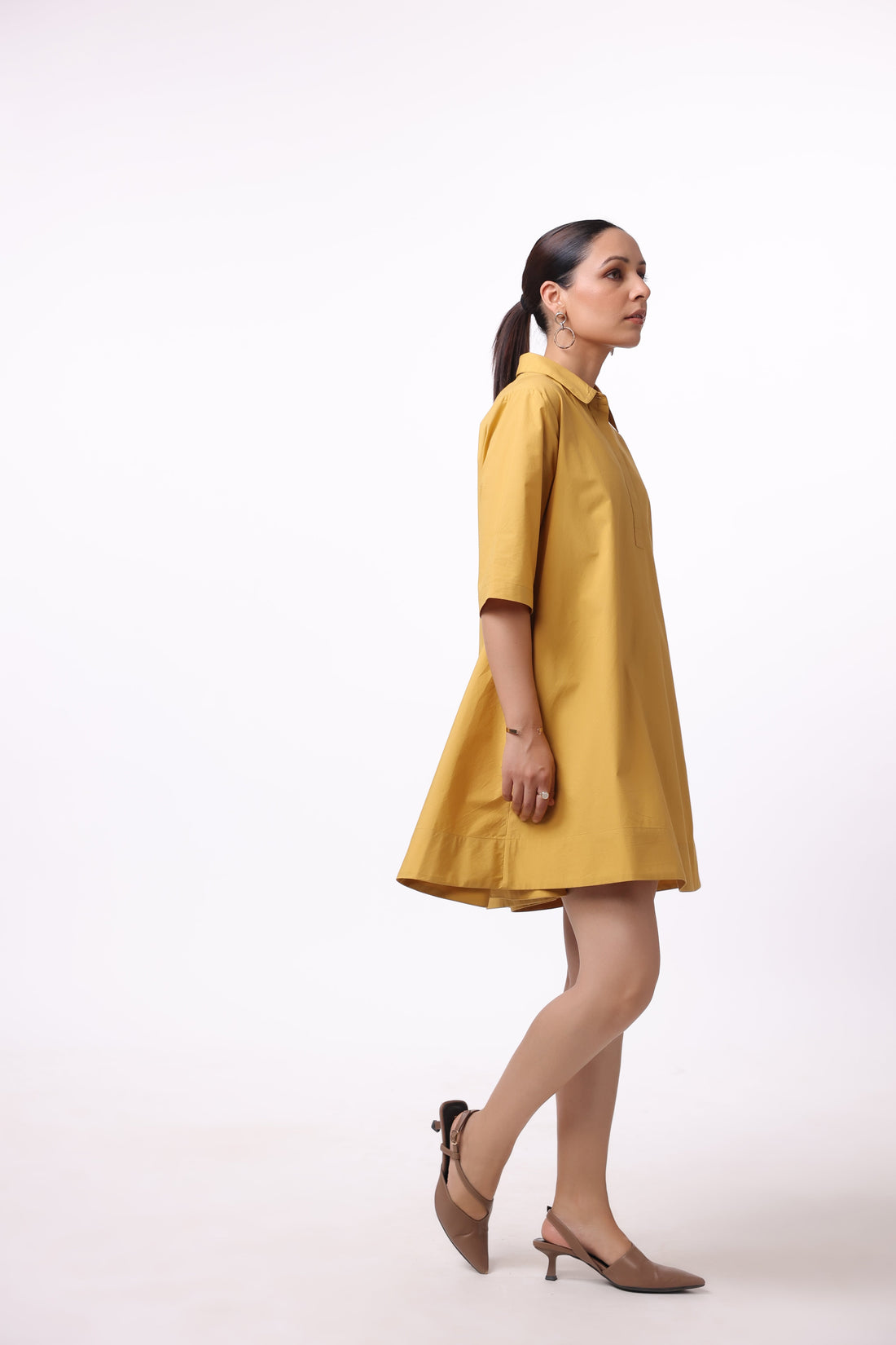 Women’s Yellow Cotton Dress