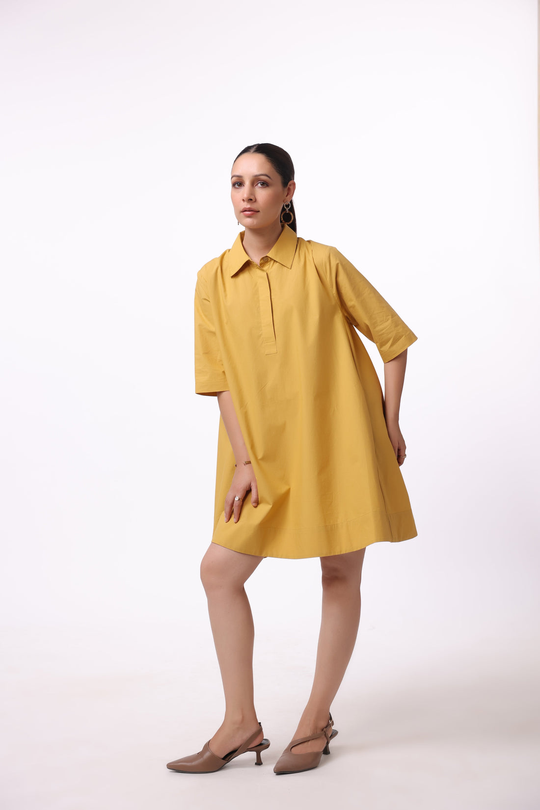 Women’s Yellow Cotton Dress