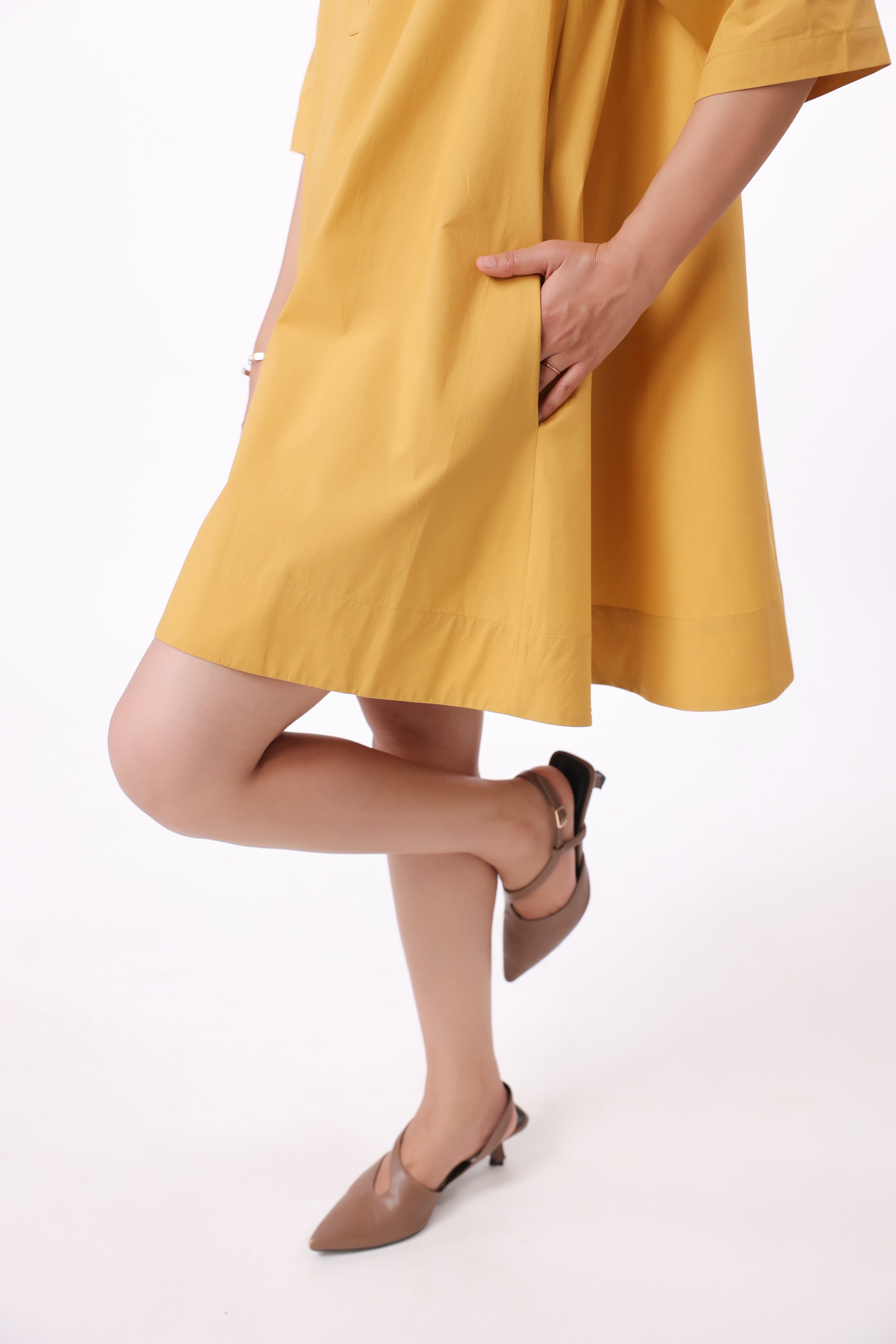 Women’s Yellow Cotton Dress