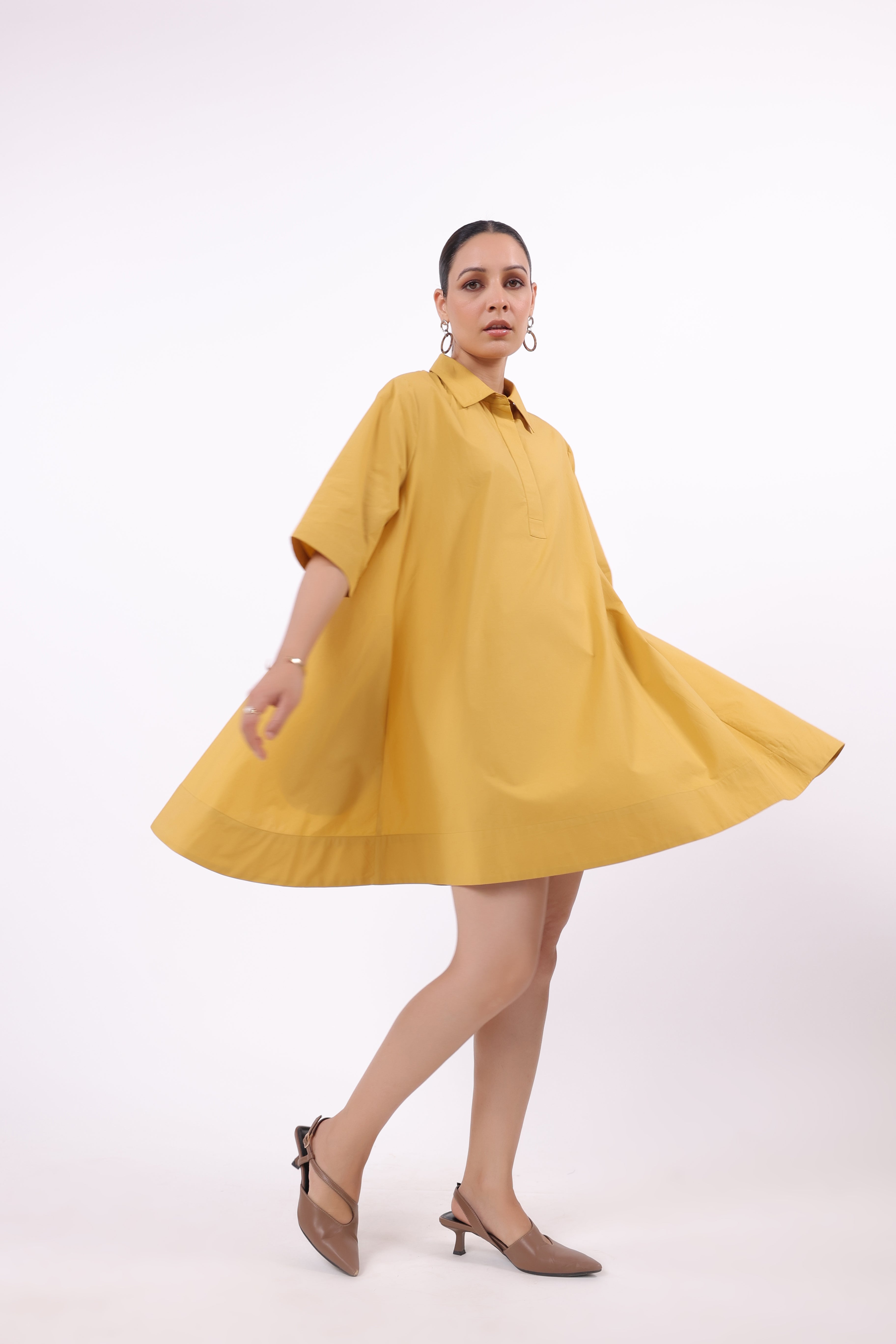 Women’s Yellow Cotton Dress
