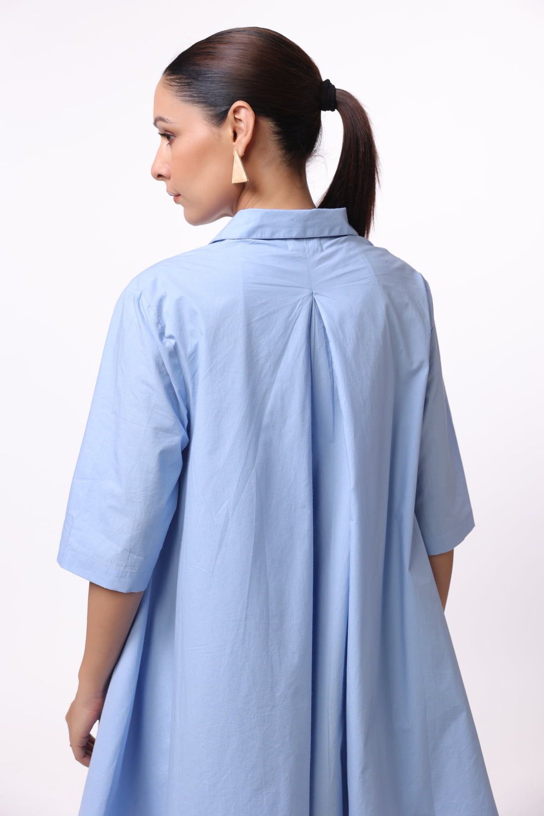 Women’s Blue Cotton Dress