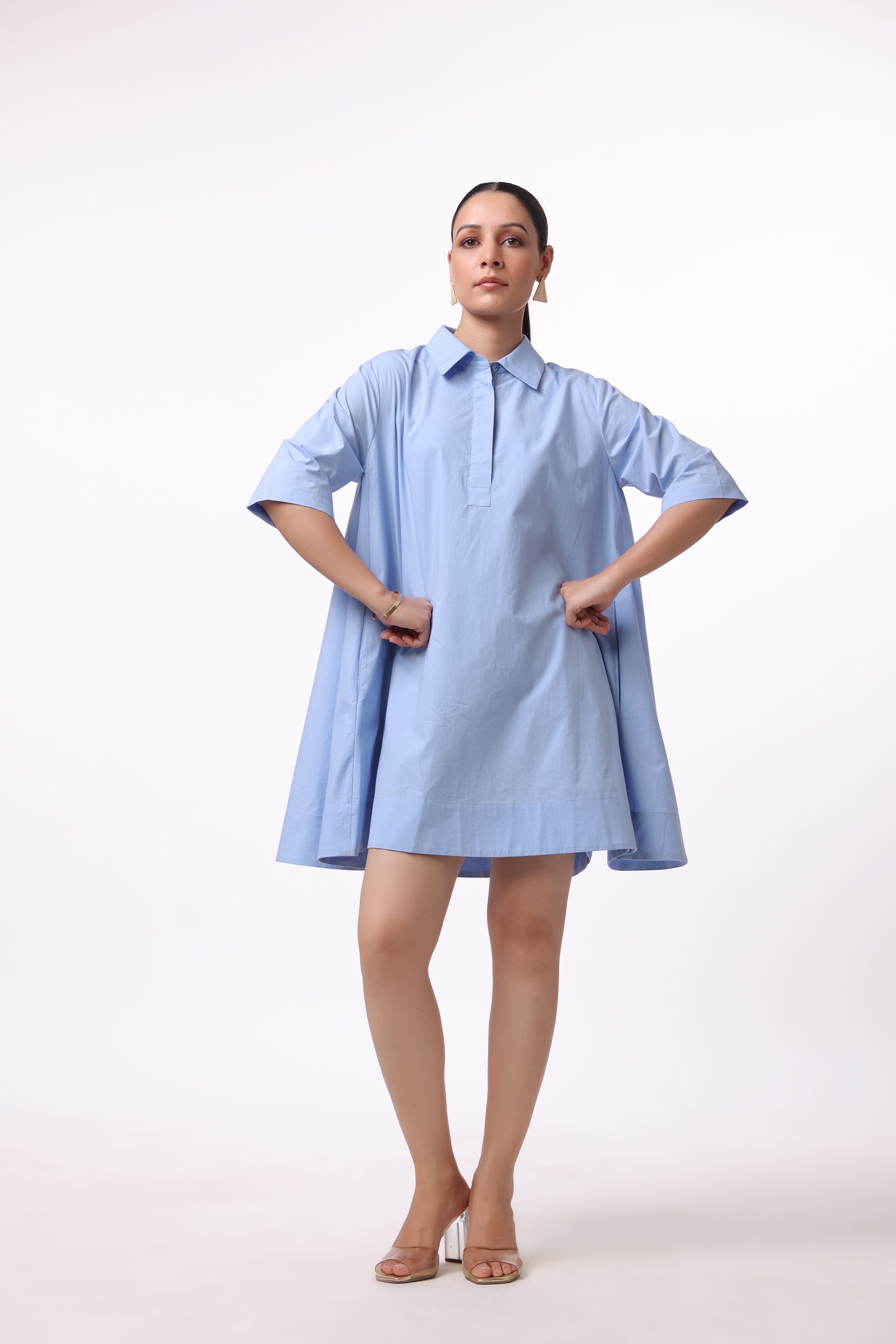 Women’s Blue Cotton Dress