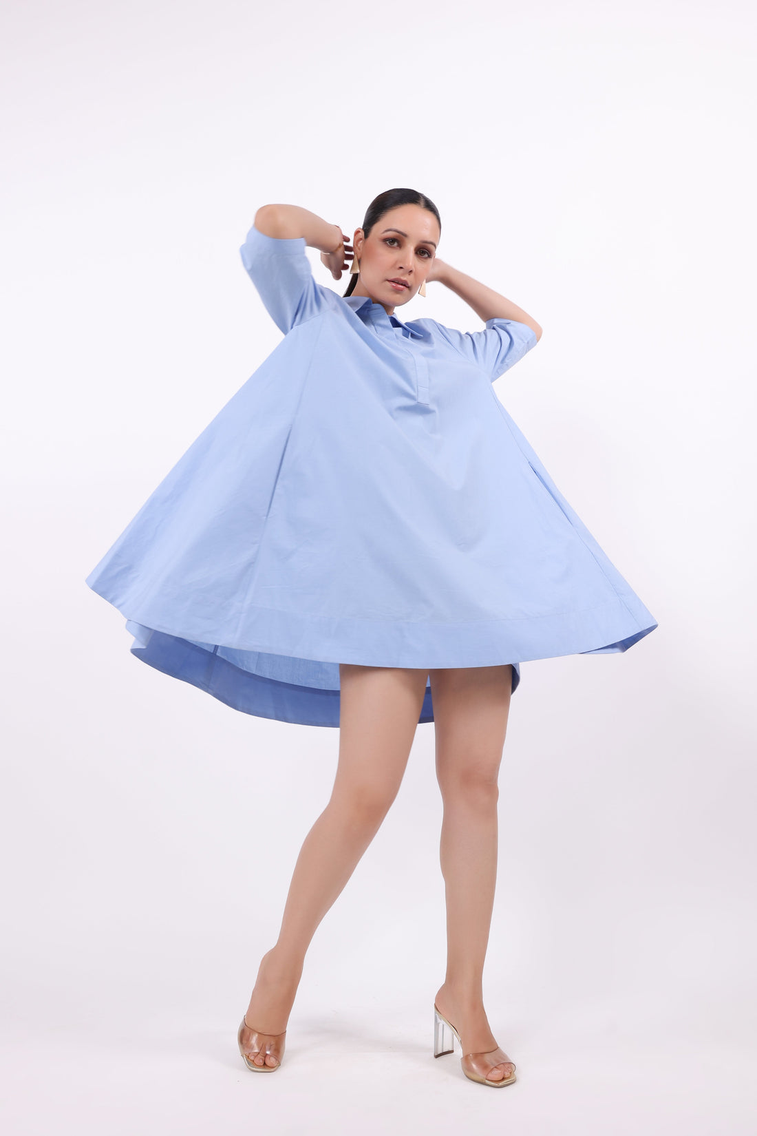 Women’s Blue Cotton Dress
