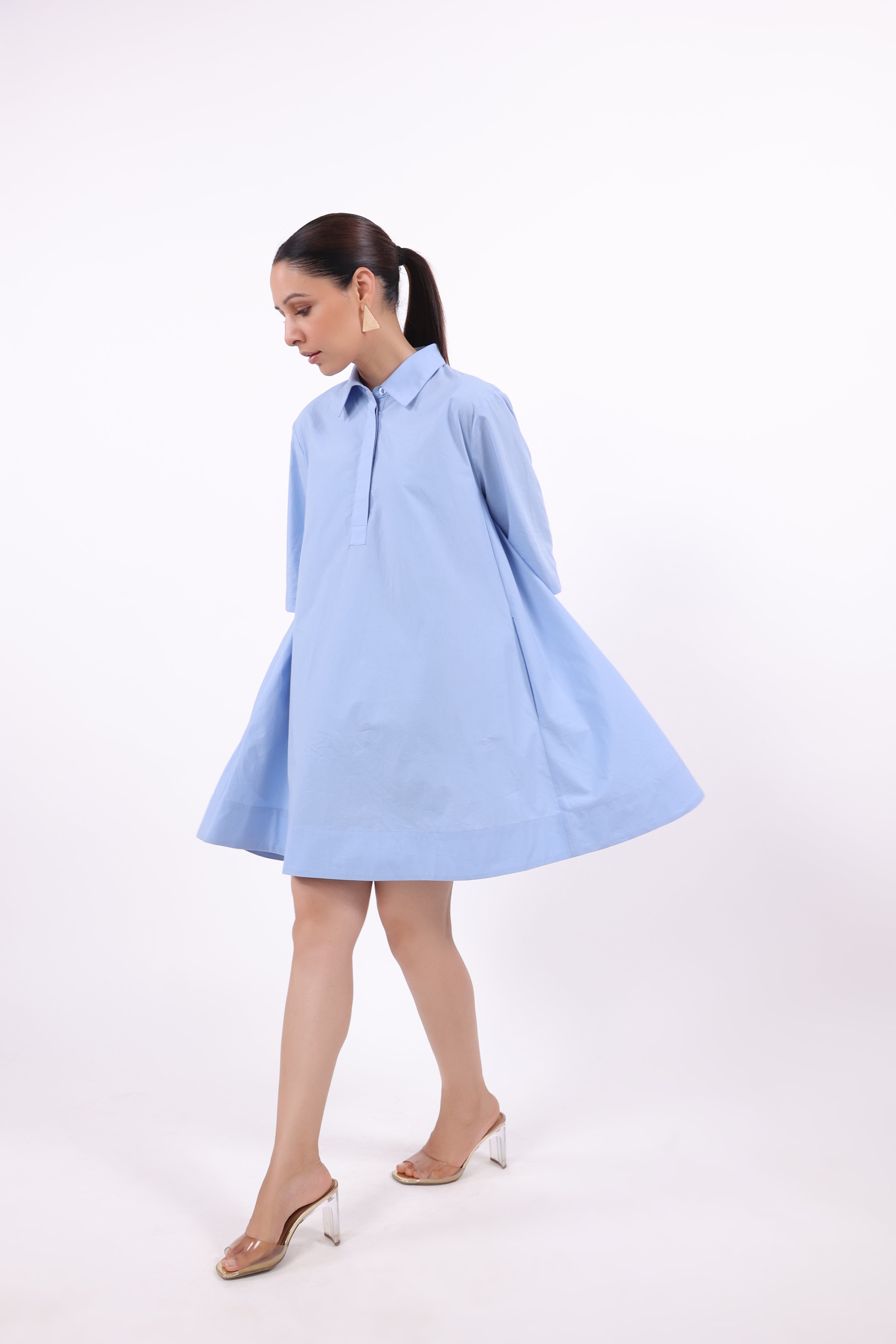 Women’s Blue Cotton Dress