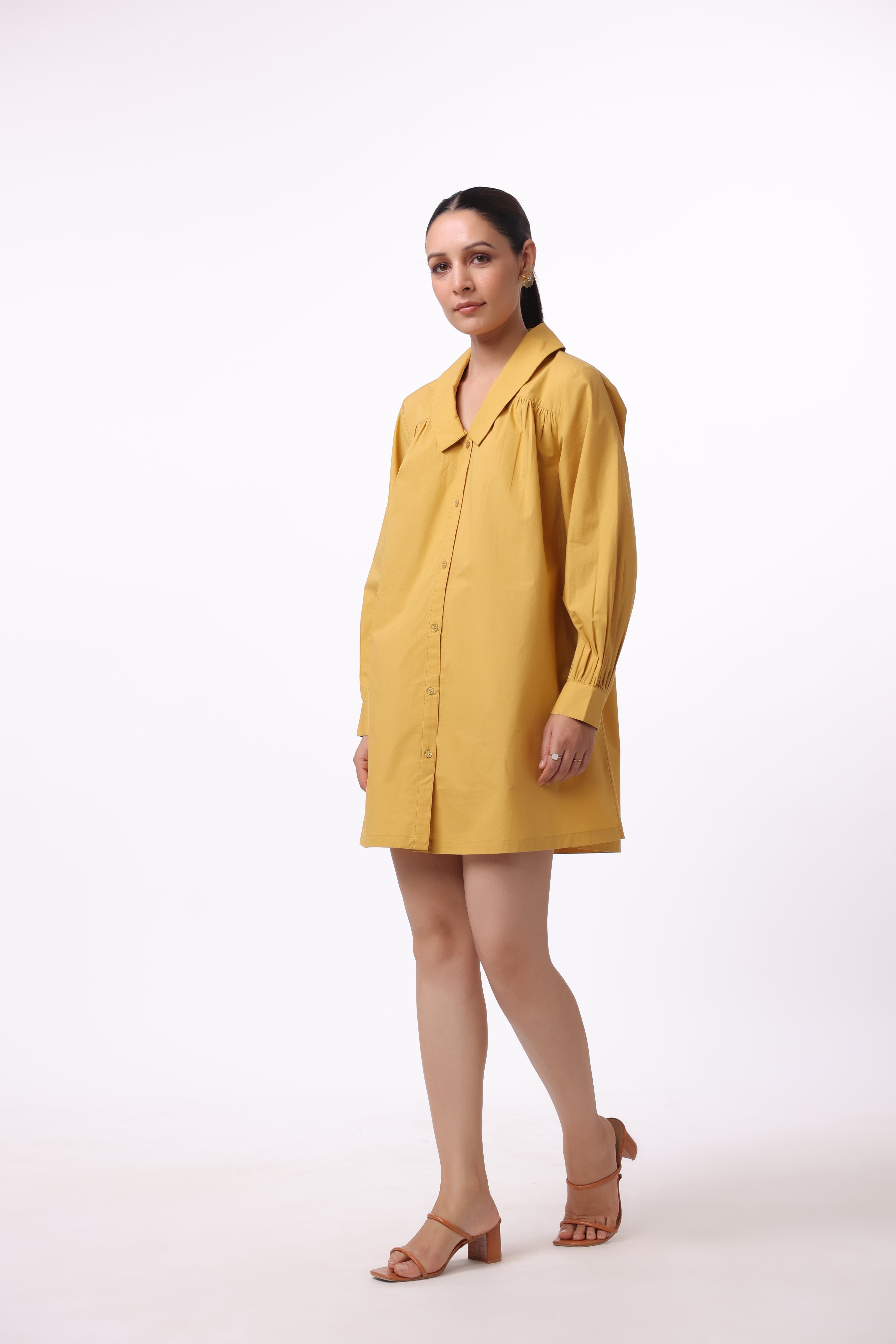 Women’s Yellow Cotton Dress