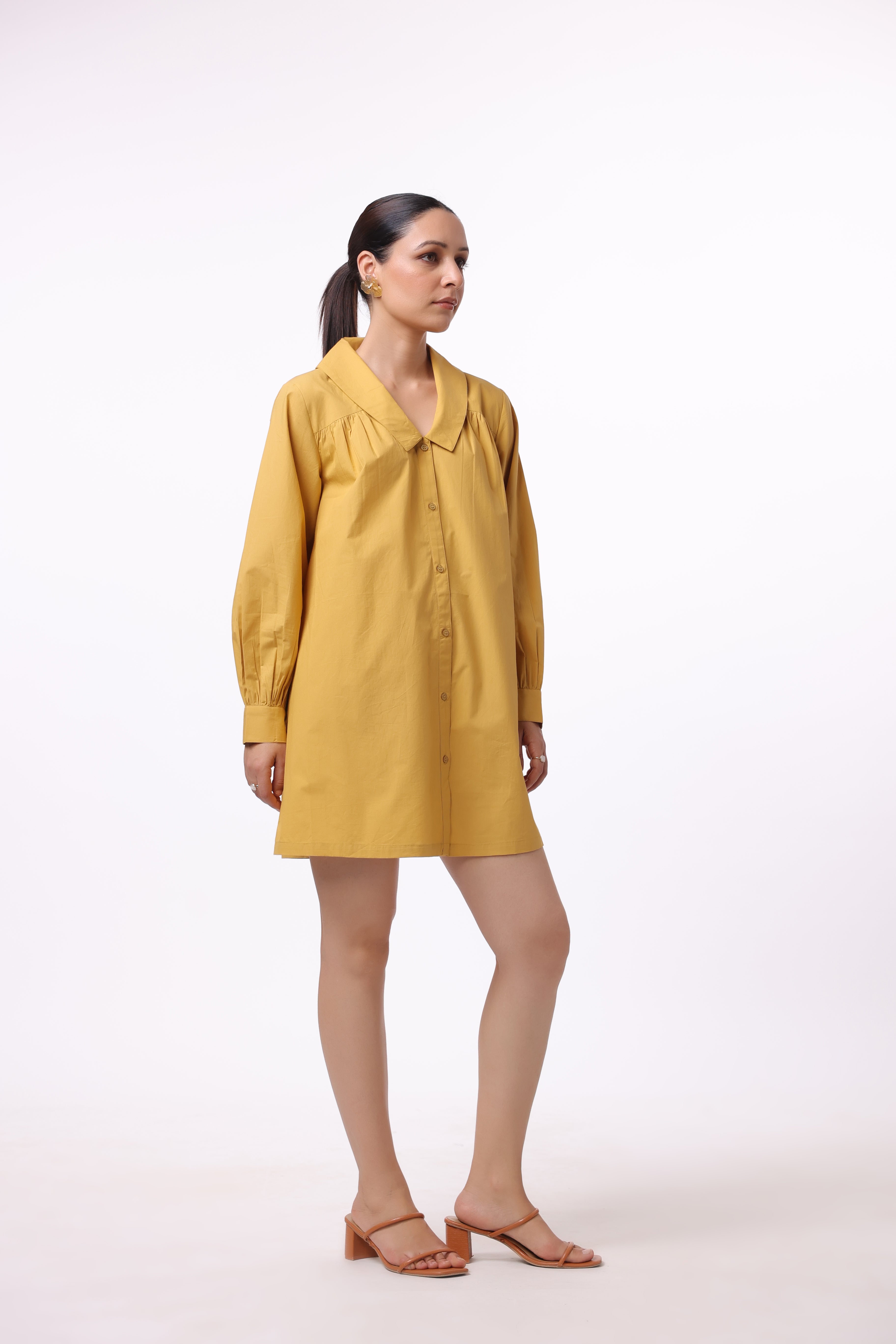 Women’s Yellow Cotton Dress