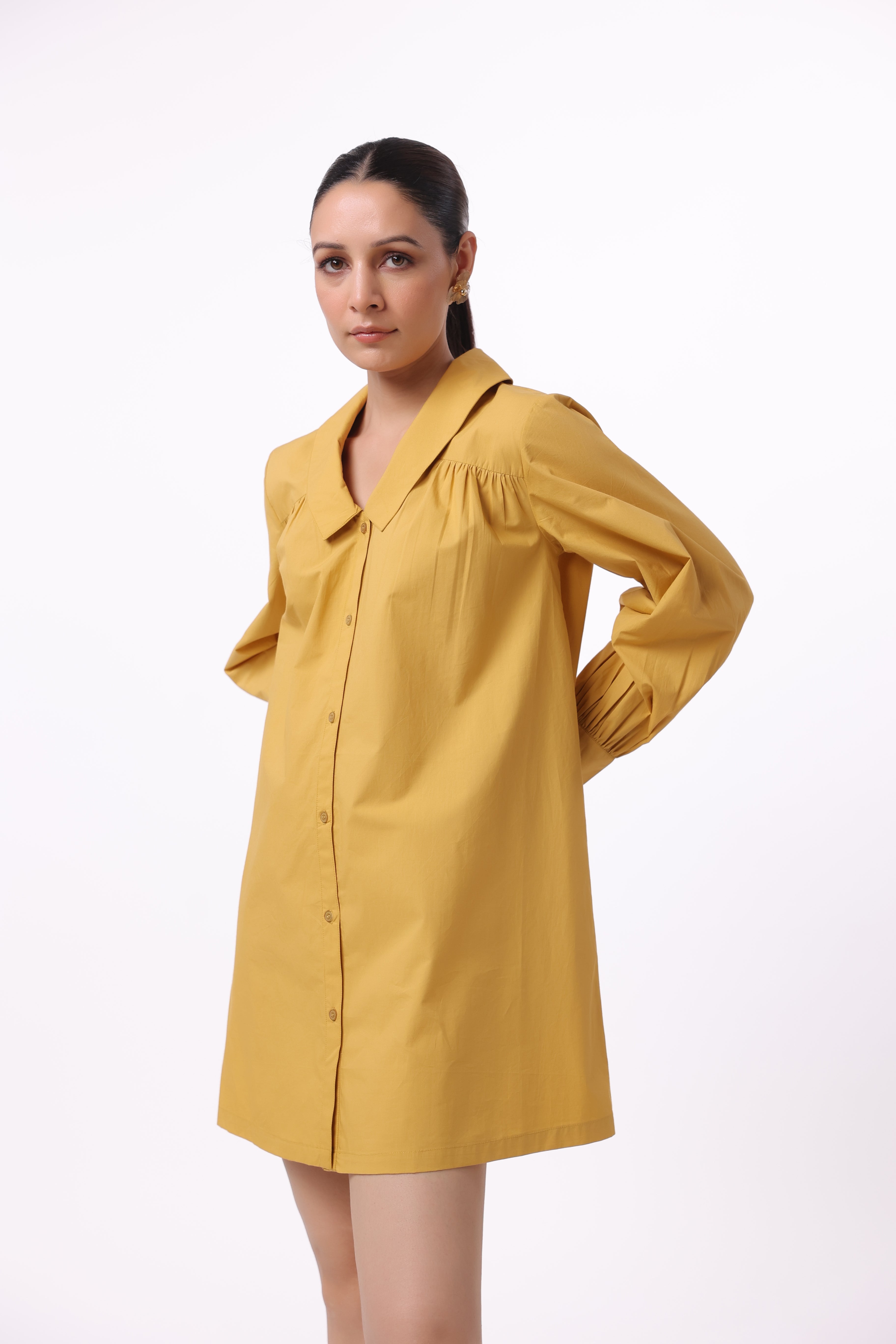 Women’s Yellow Cotton Dress