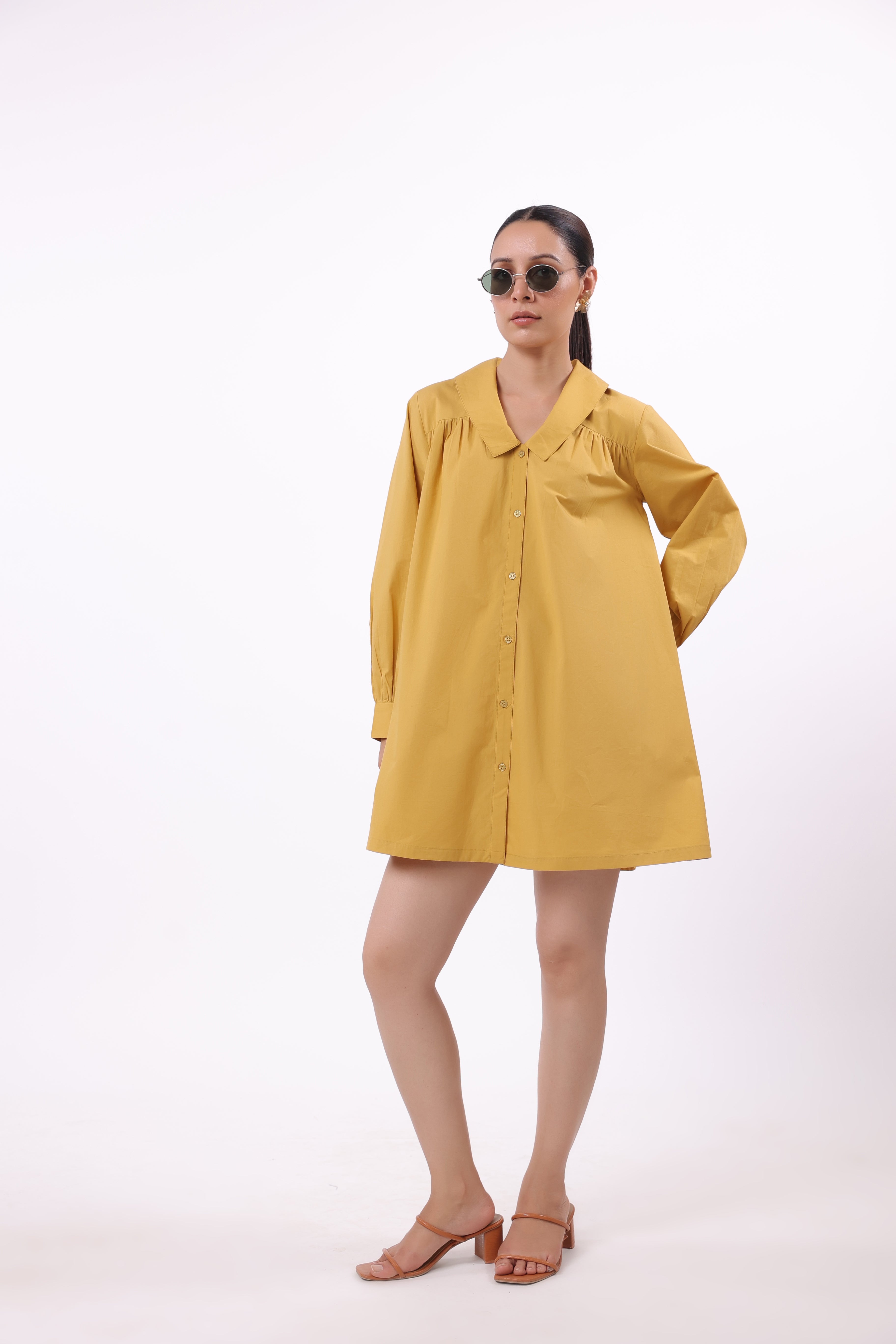 Women’s Yellow Cotton Dress