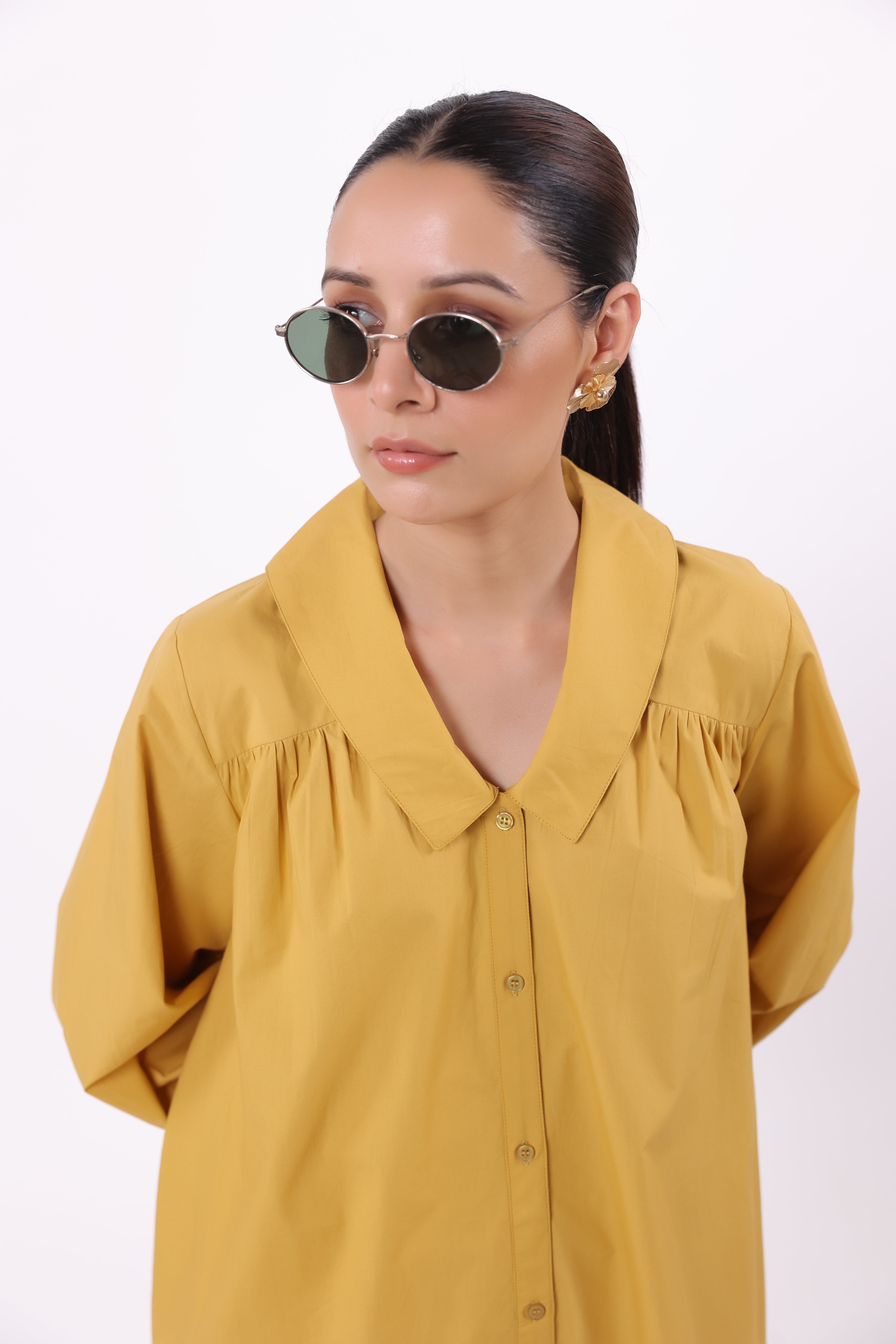 Women’s Yellow Cotton Dress
