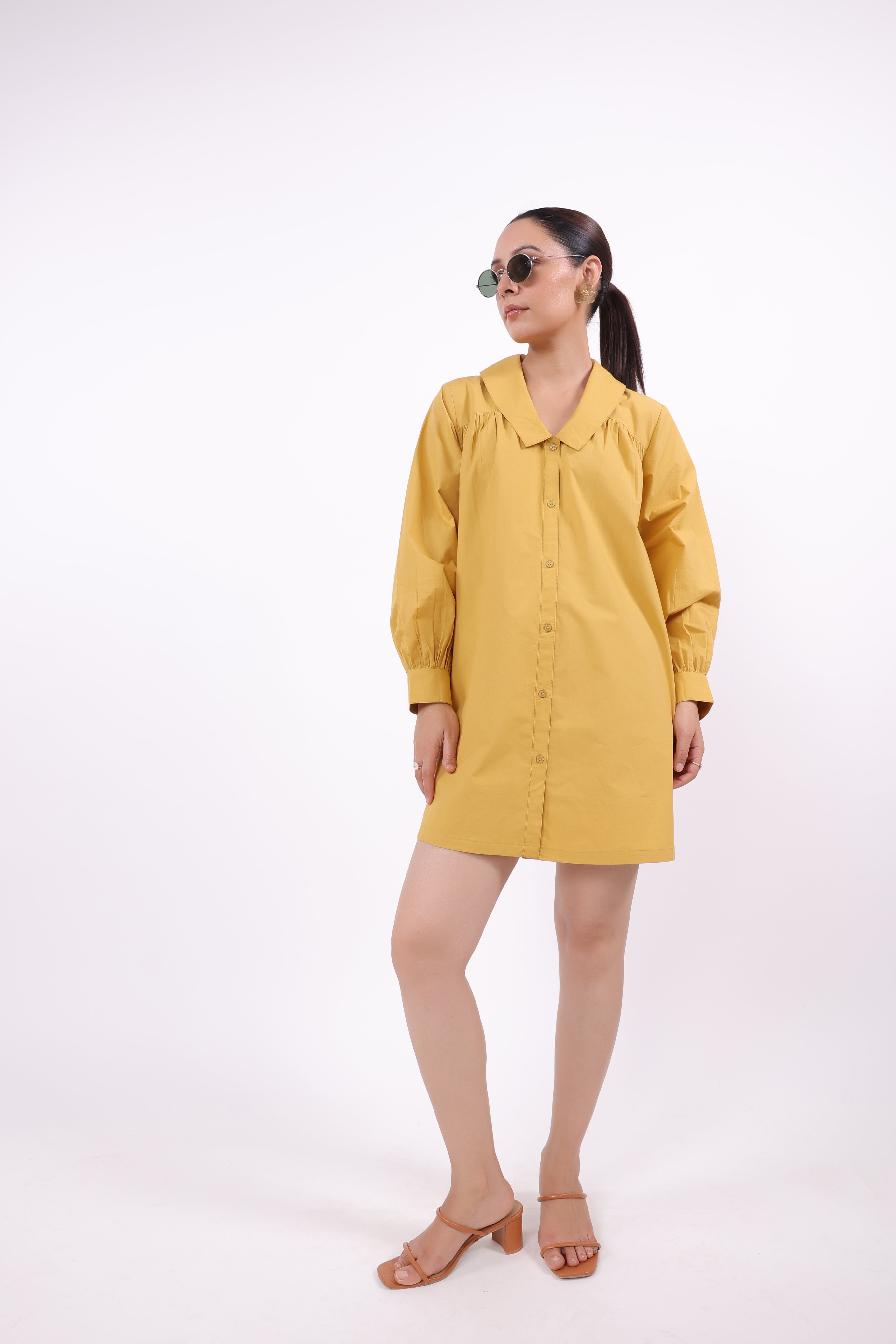 Women’s Yellow Cotton Dress
