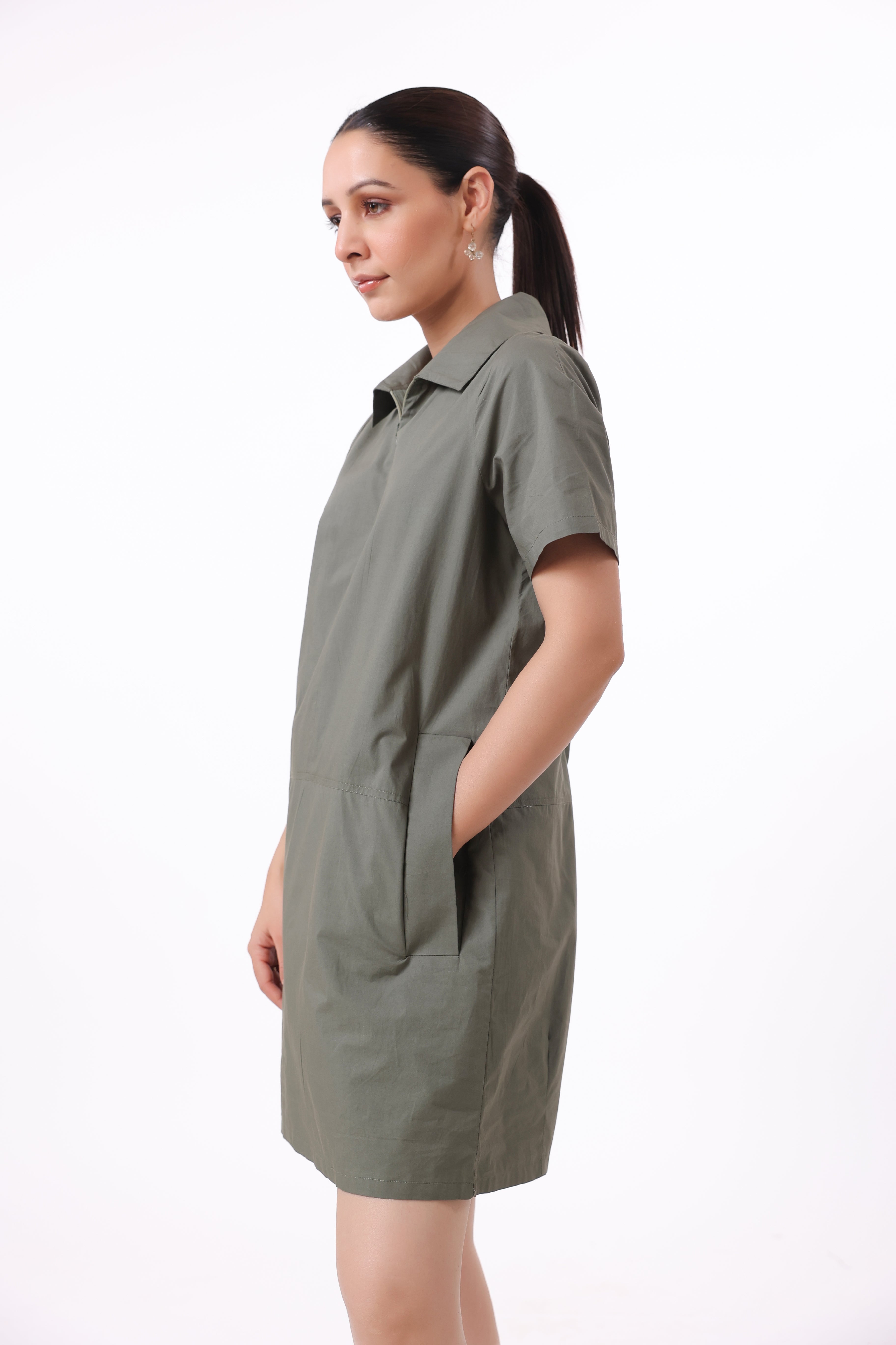 Women’s Green Cotton Dress