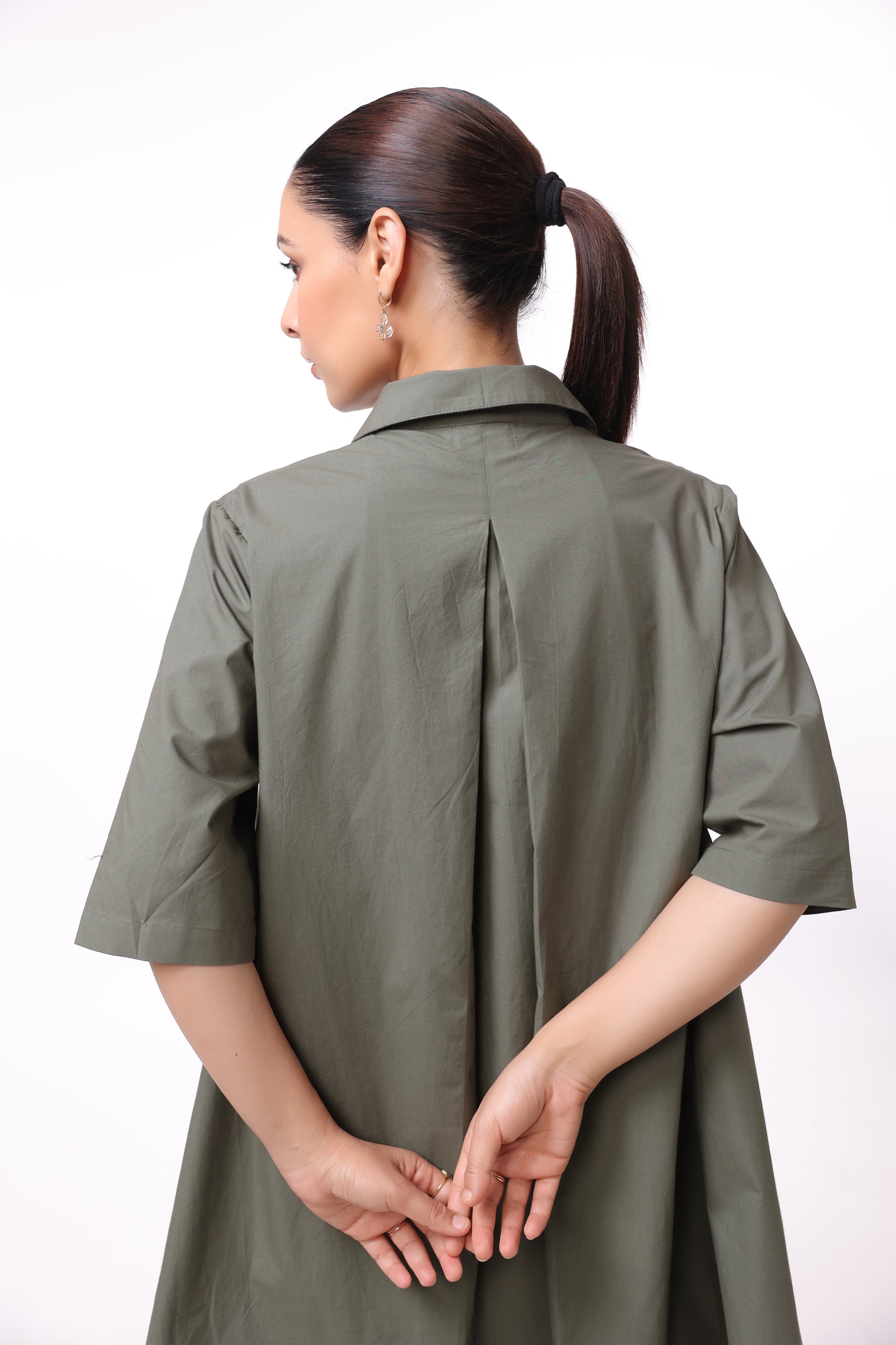 Women’s Green Cotton Dress
