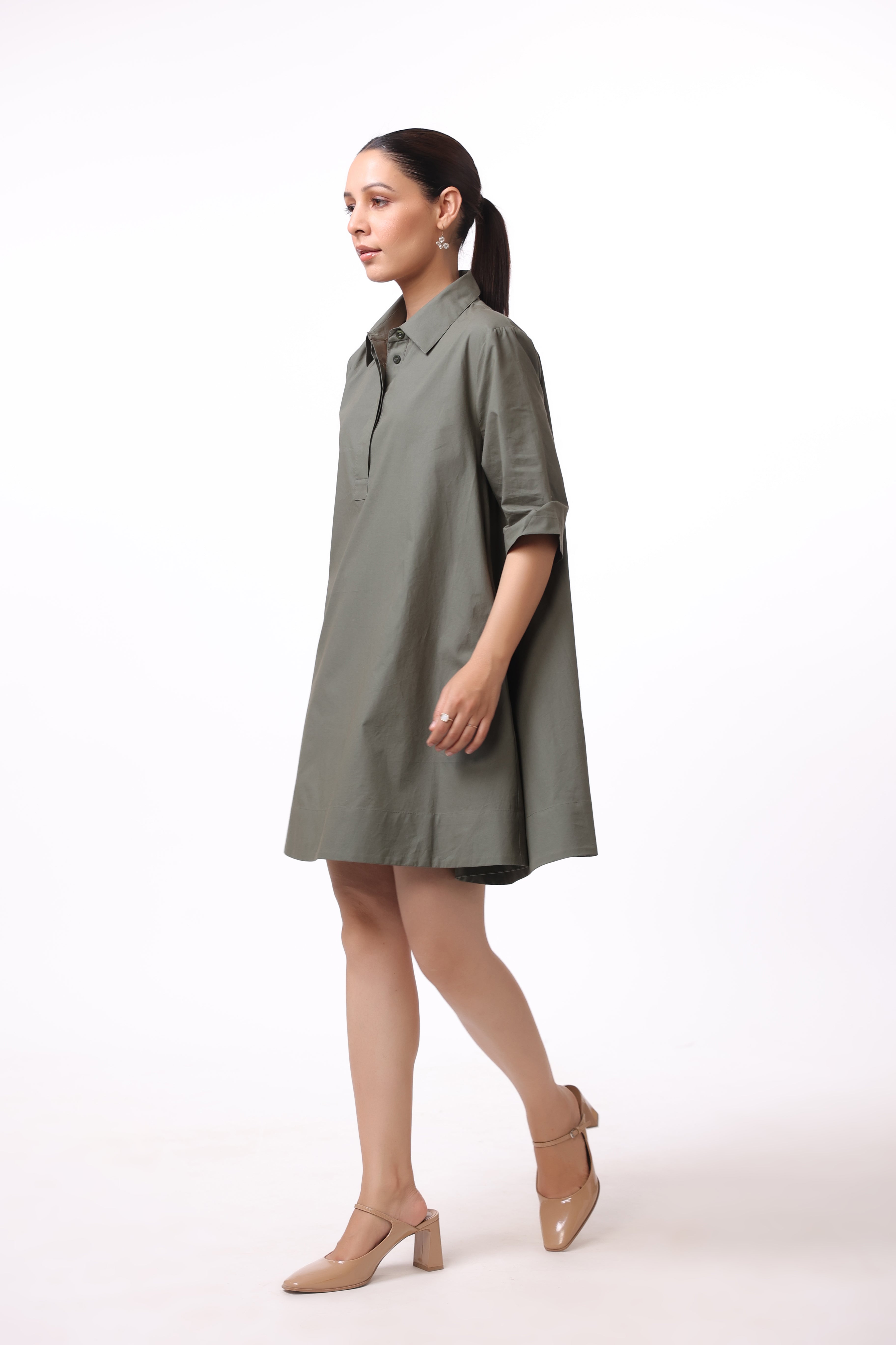 Women’s Green Cotton Dress