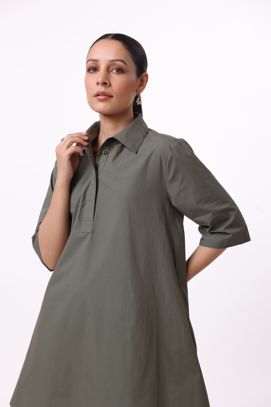 Women’s Green Cotton Dress