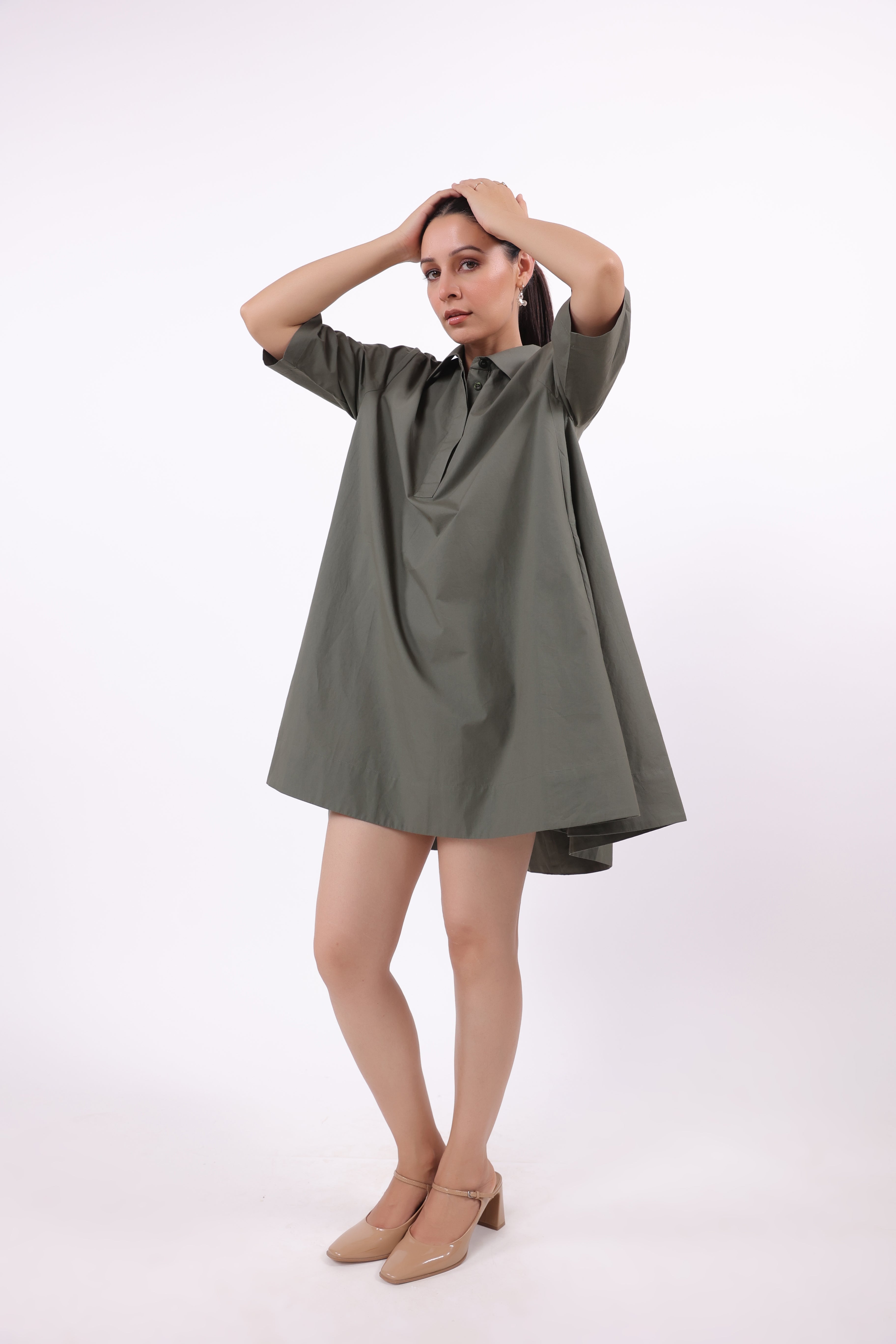 Women’s Green Cotton Dress