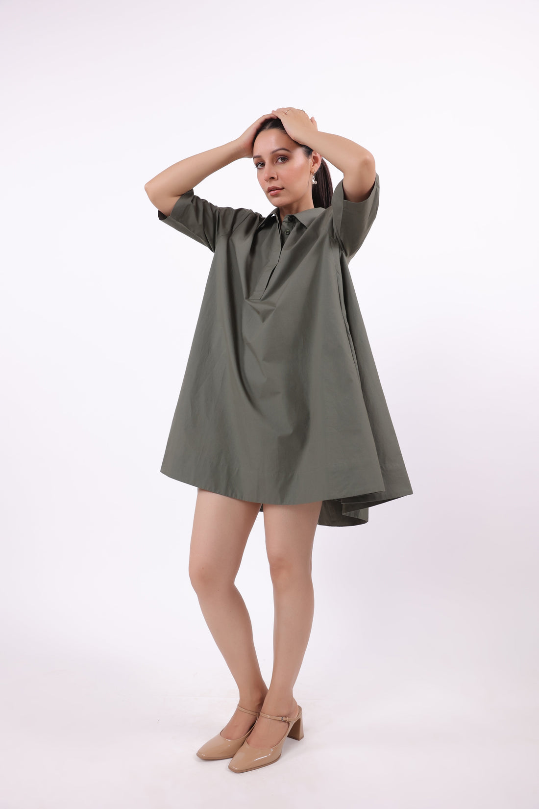 Women’s Green Cotton Dress