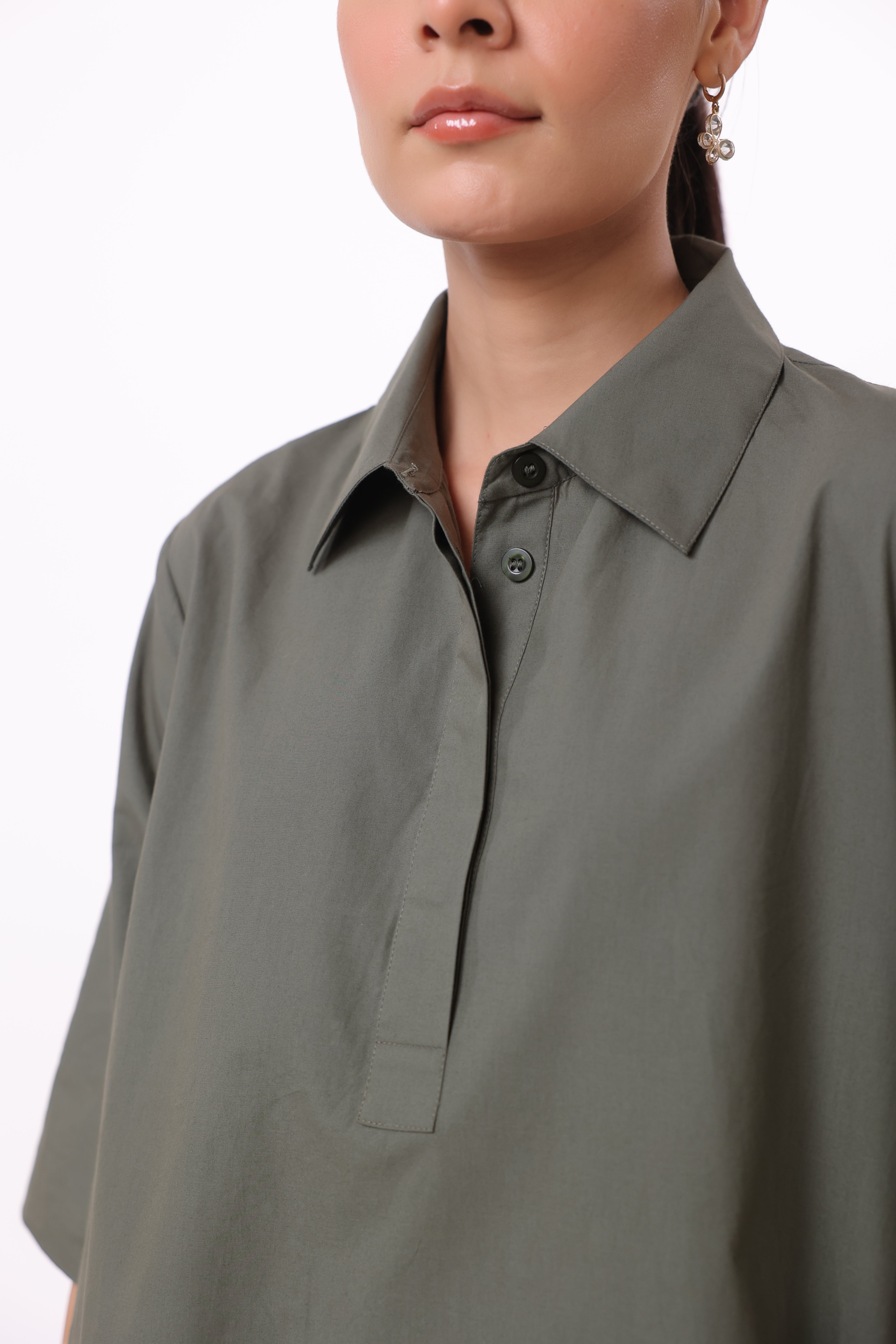 Women’s Green Cotton Dress
